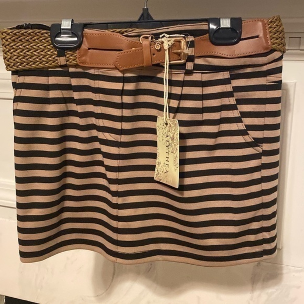 Striped Mini Skirt
